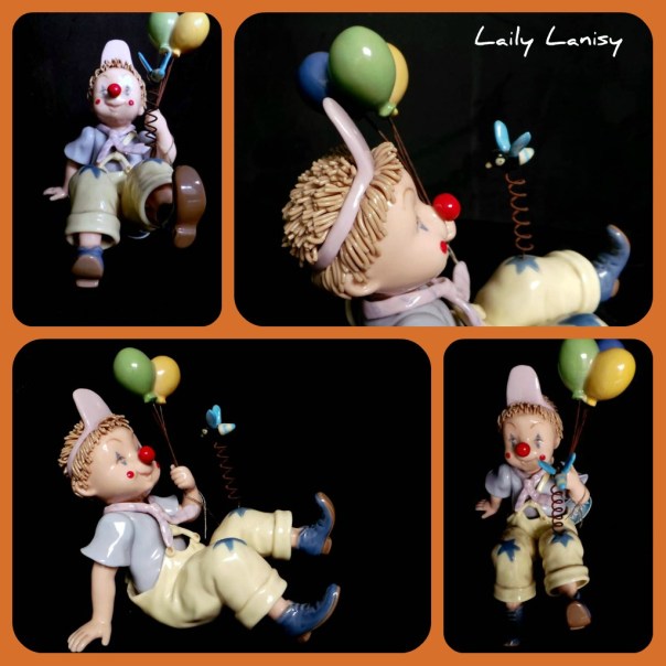 Baby Clown with Balloons 1