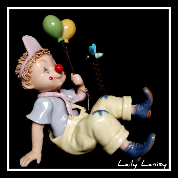 Baby Clown with Balloons 2